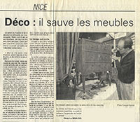 Article Nice-Matin 4 Novembre 1996
